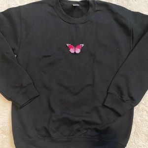 Butterfly crewneck